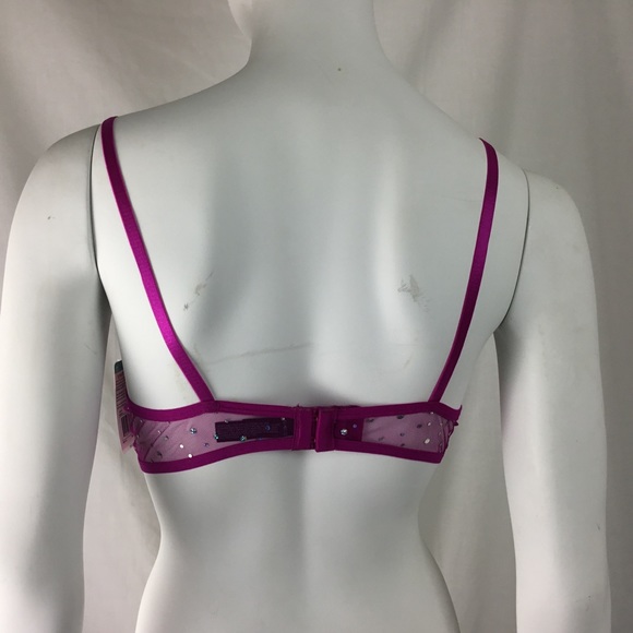 Smart & Sexy Rhinestone Covered Bra Sz 34C 36B New - Picture 3 of 7